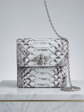Efecto Mariposa Python Leather Bag