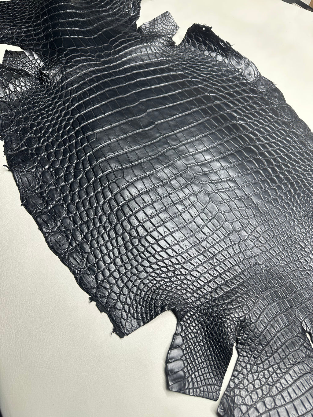 Croc Black Leather