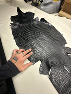Croc Black Leather