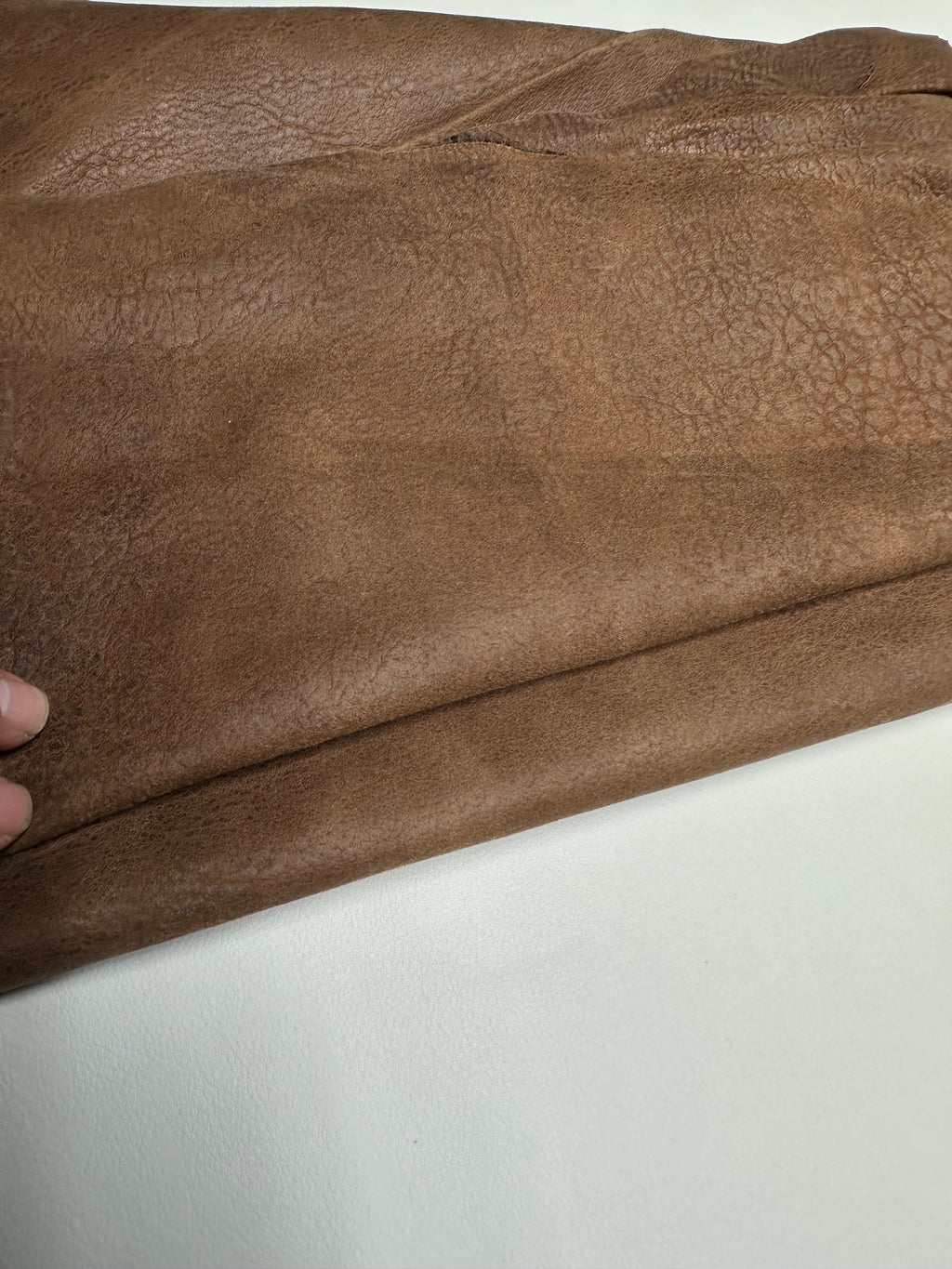 Goat Suede Chocolate Brown Leather