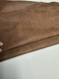 Goat Suede Chocolate Brown Leather
