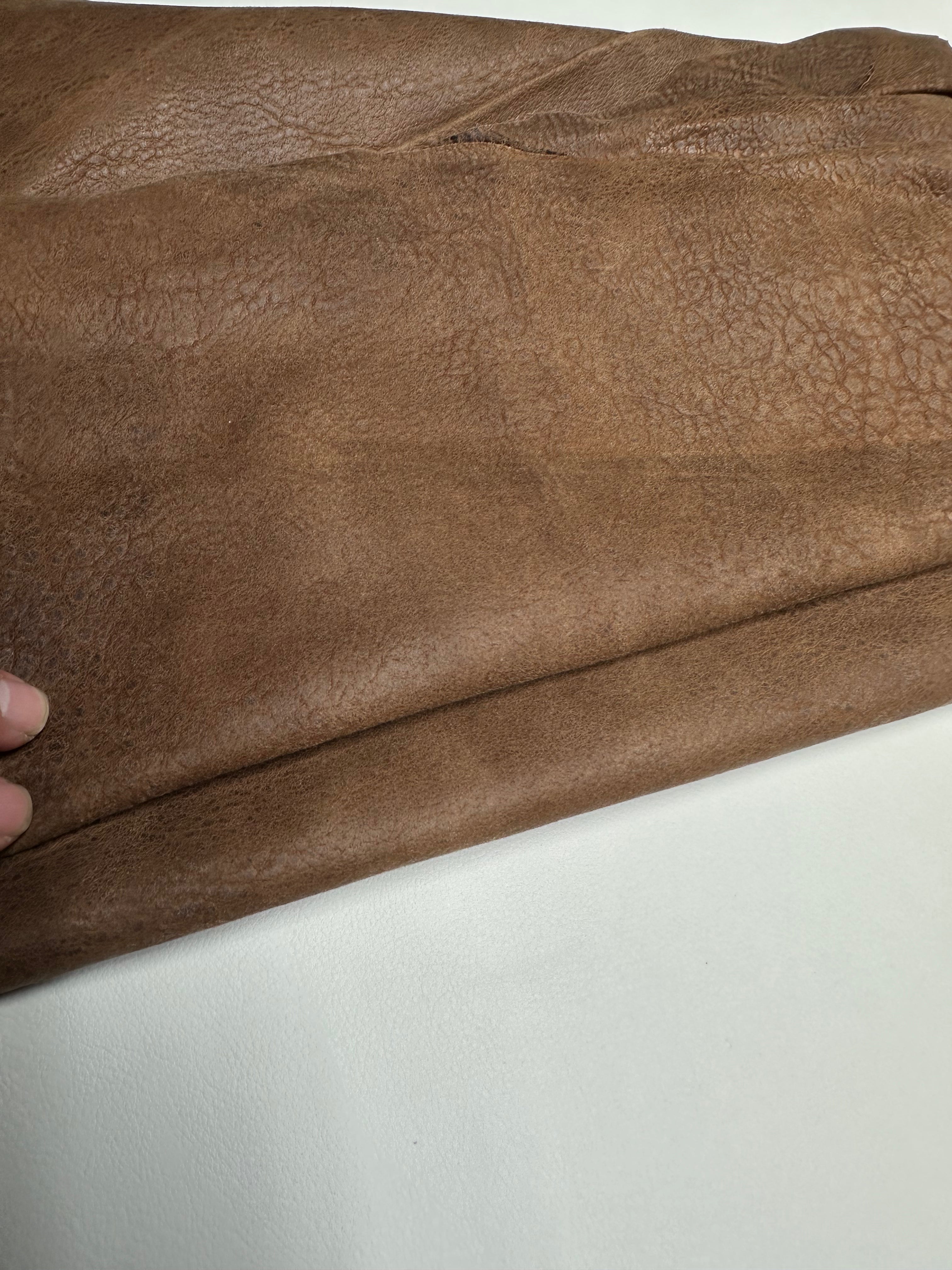 Goat Suede Chocolate Brown Leather