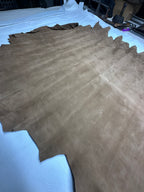 Goat Suede Chocolate Brown Leather