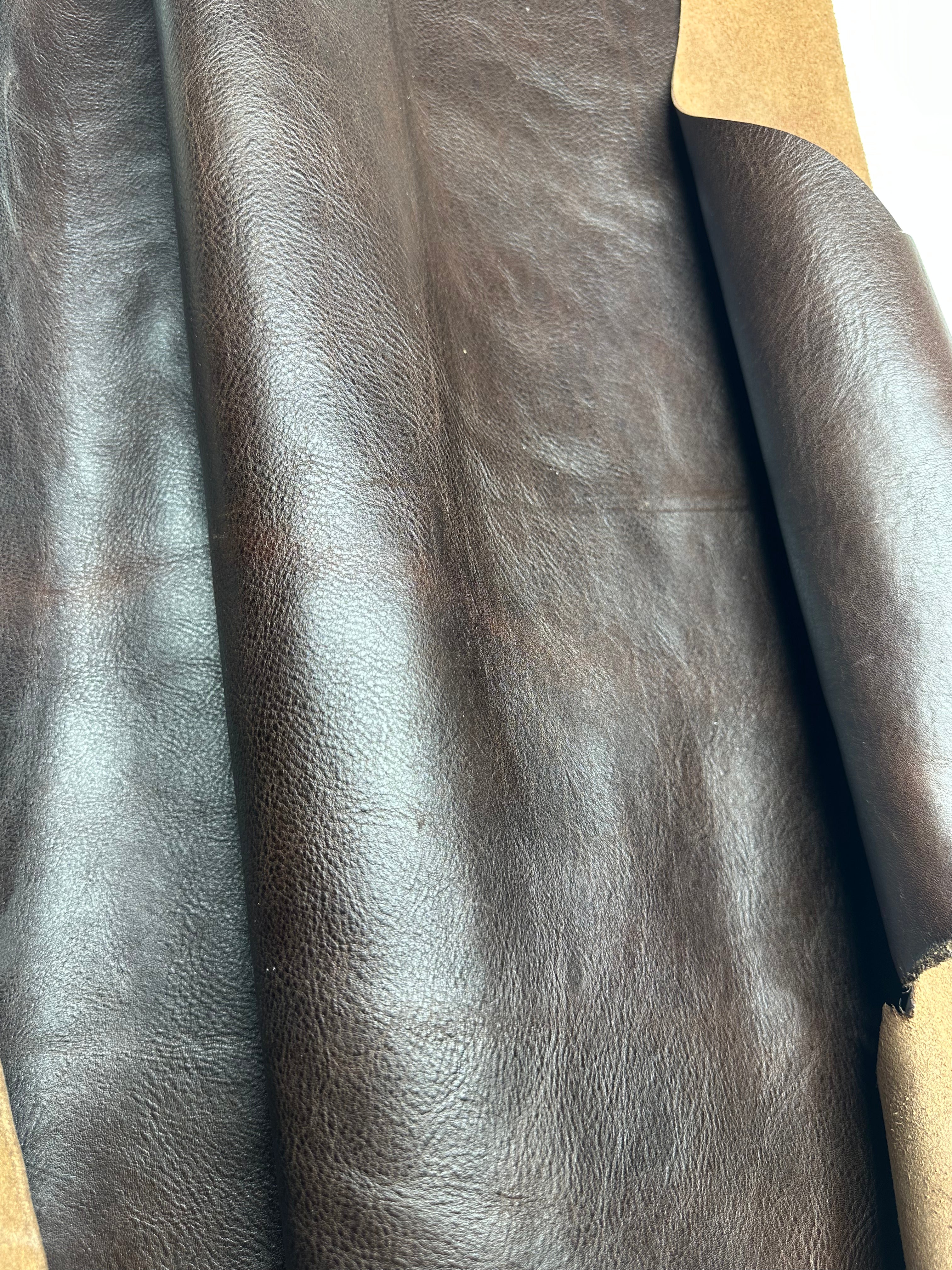 Cowhide Dark Brown Leather