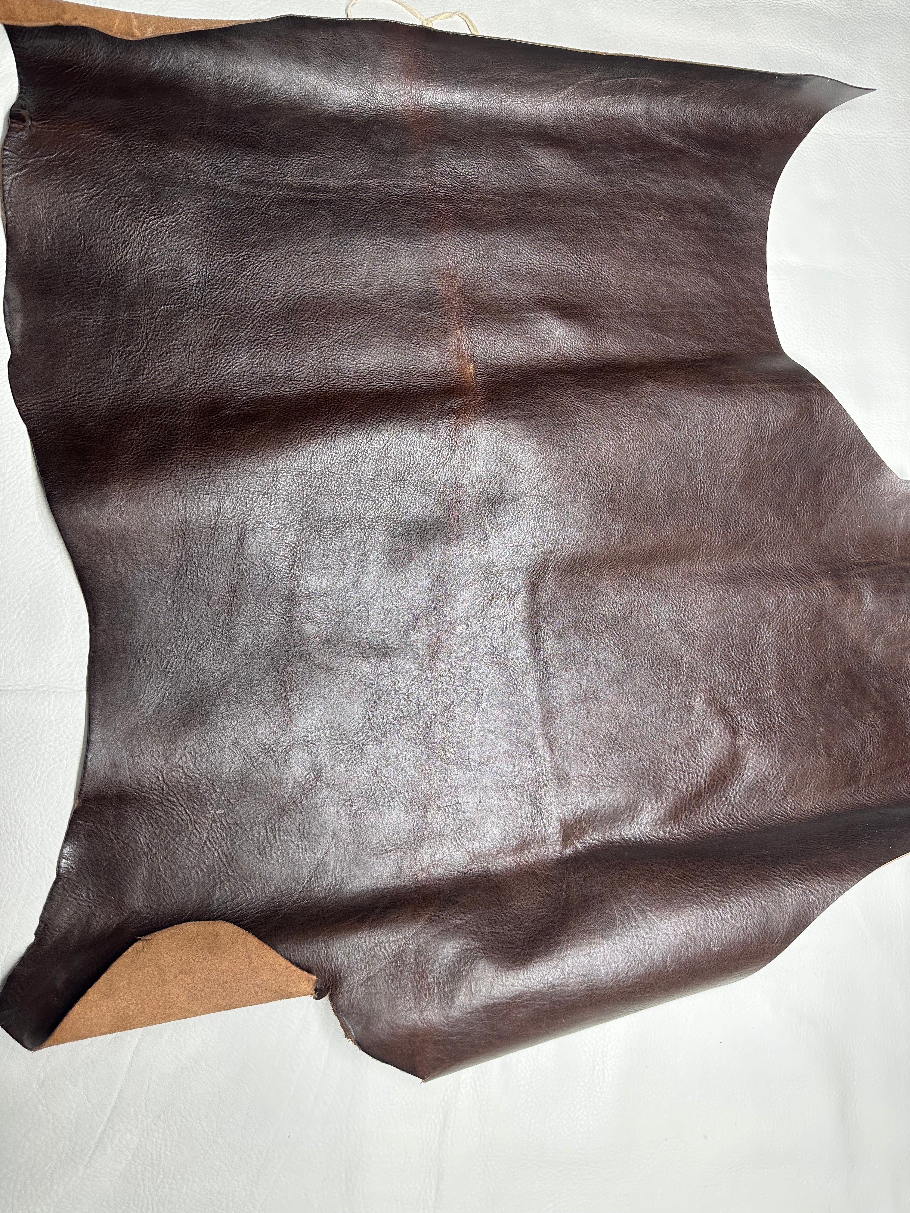 Cowhide Dark Brown Leather