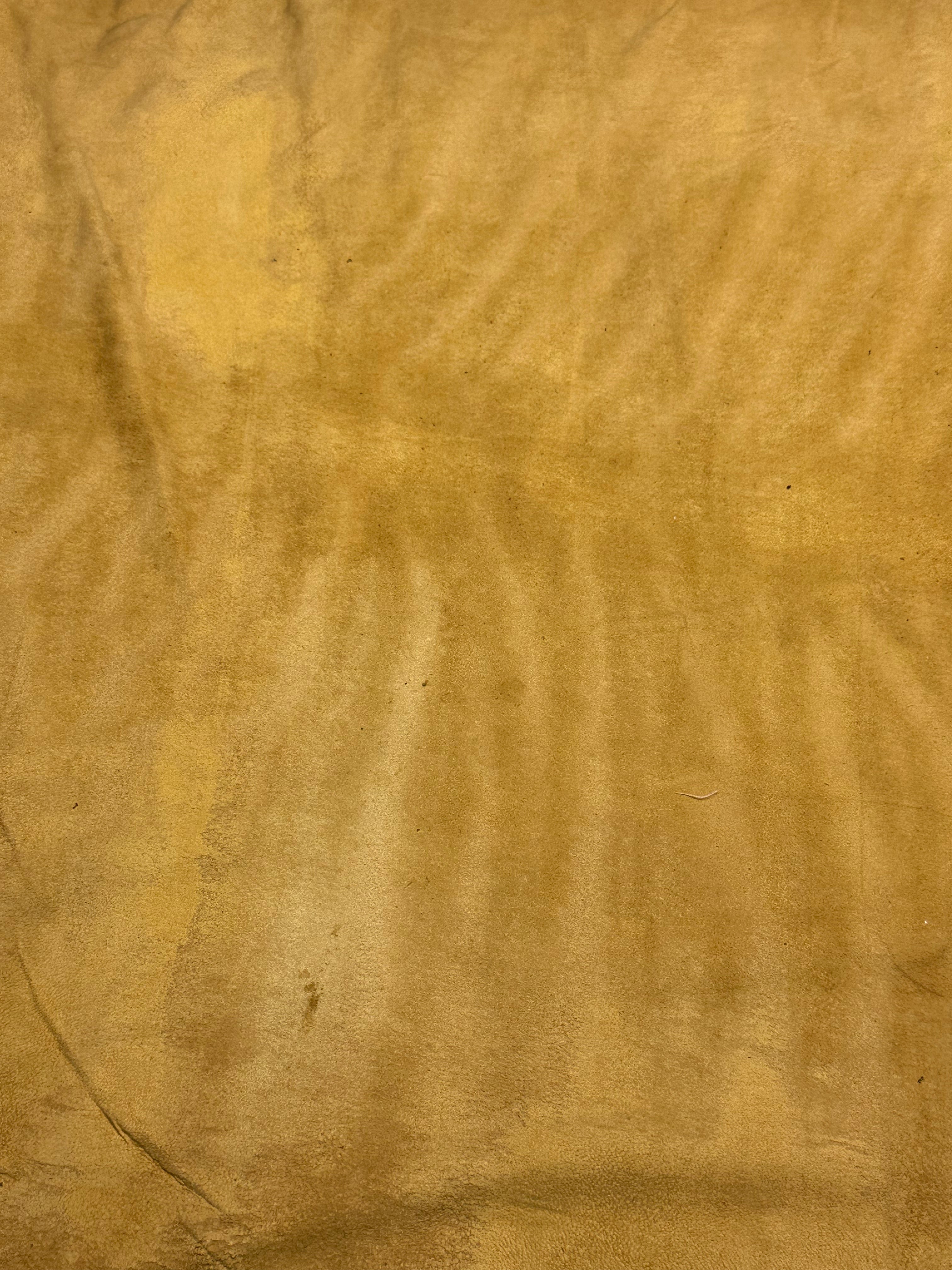 Cowhide Light Brown Suede Leather