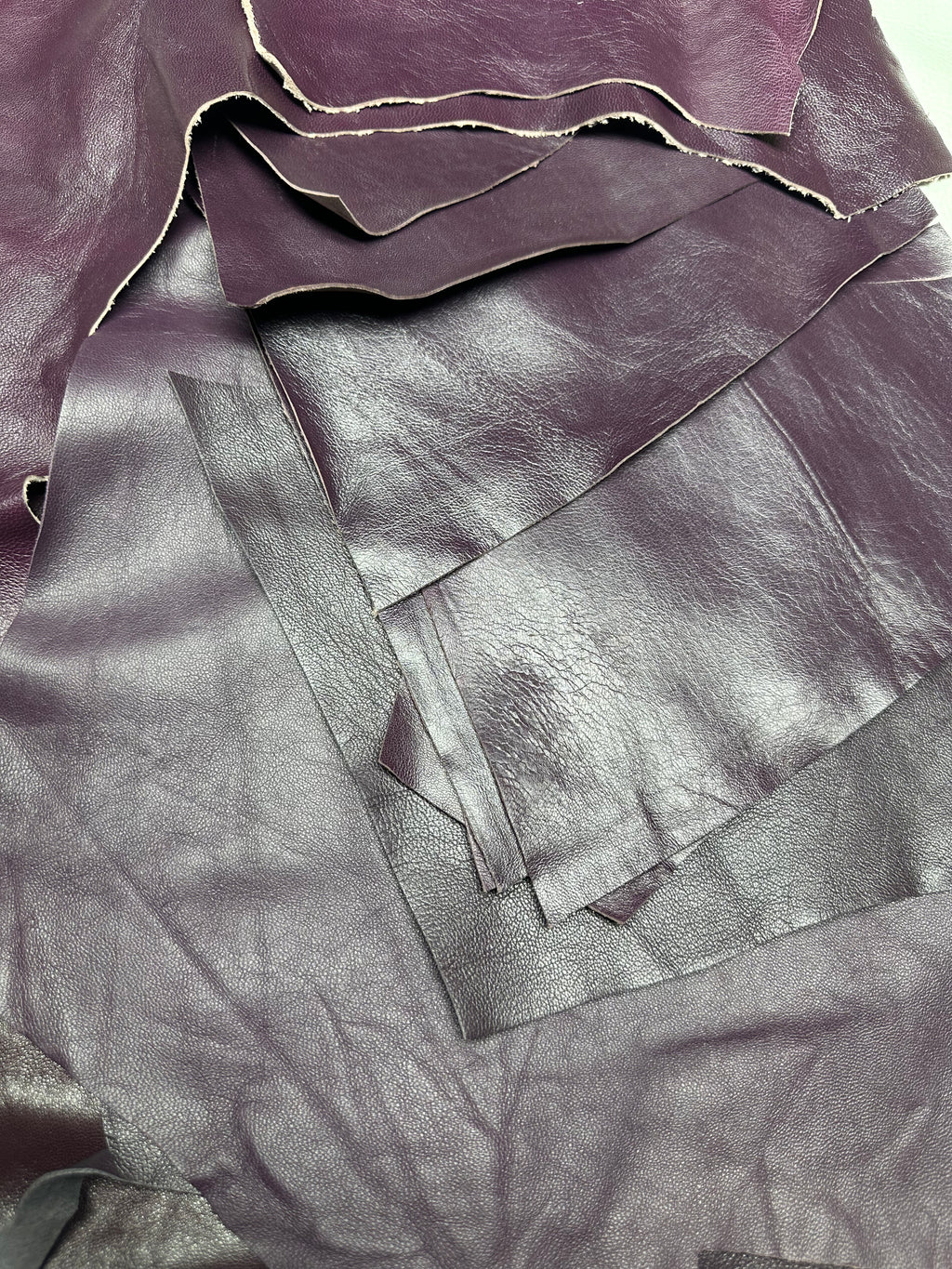 Lambskin Purple Leather