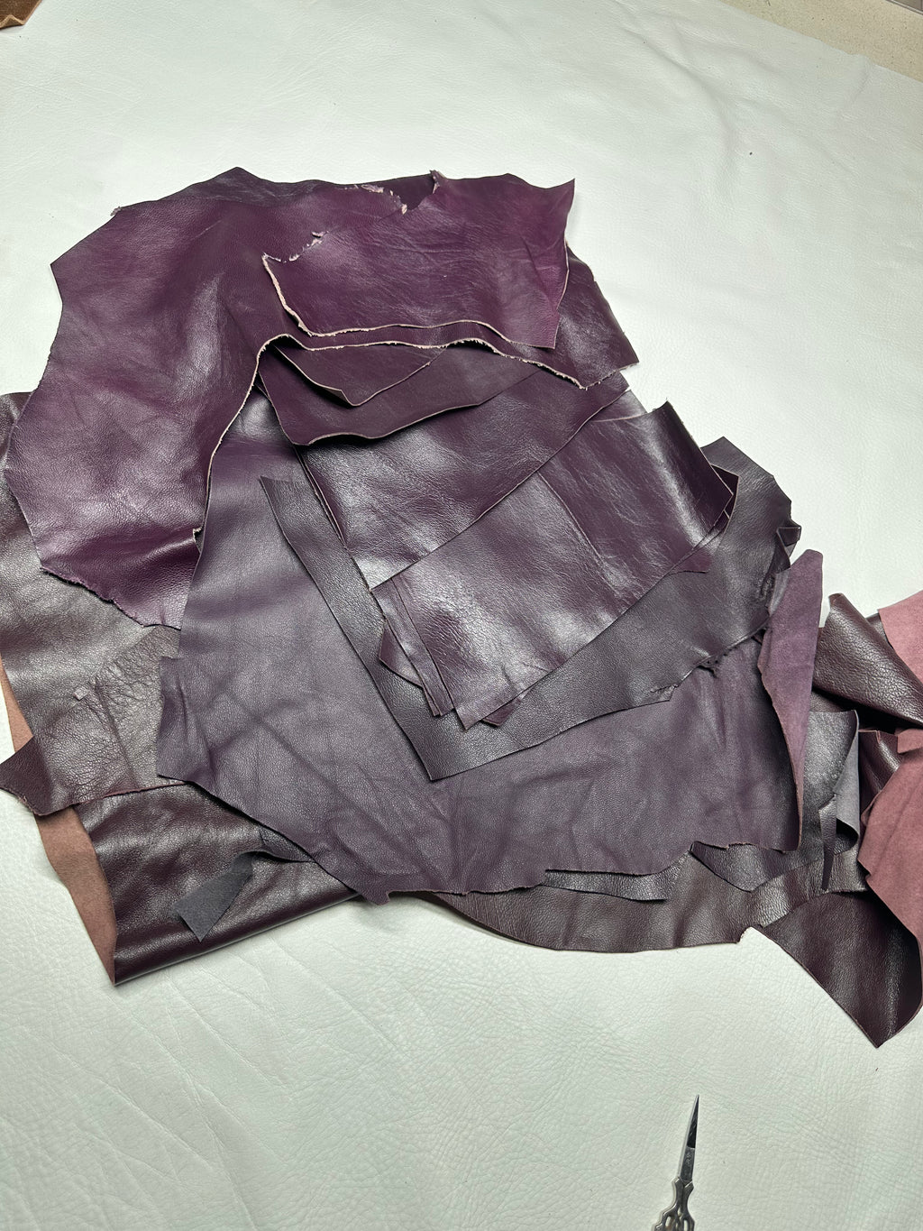 Lambskin Purple Leather