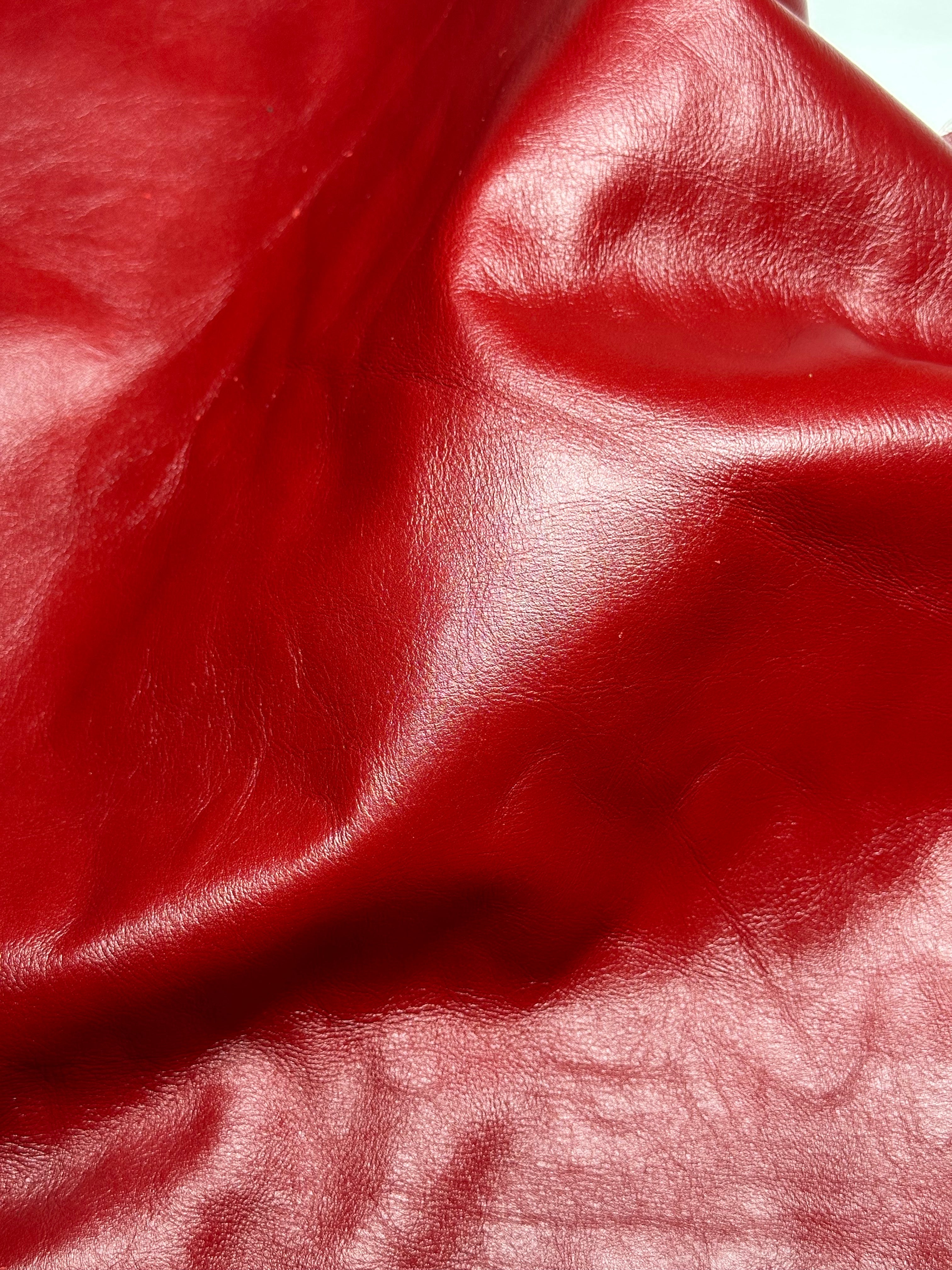 Cowhide RED Leather