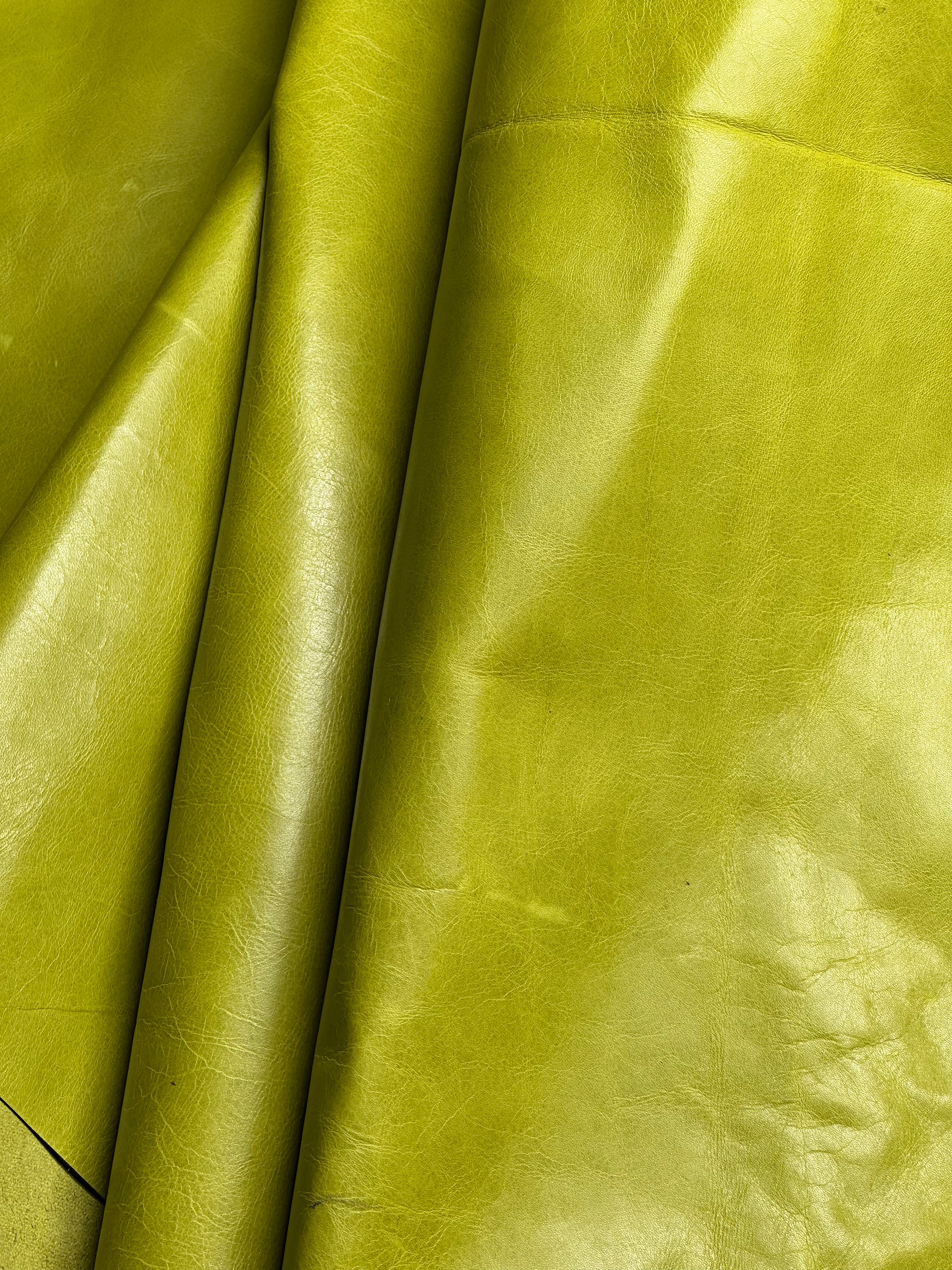 Cowhide Green Apple Leather