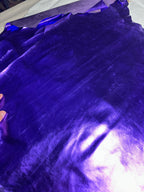 Lambskin Fluorescent Purple Metallic Leather