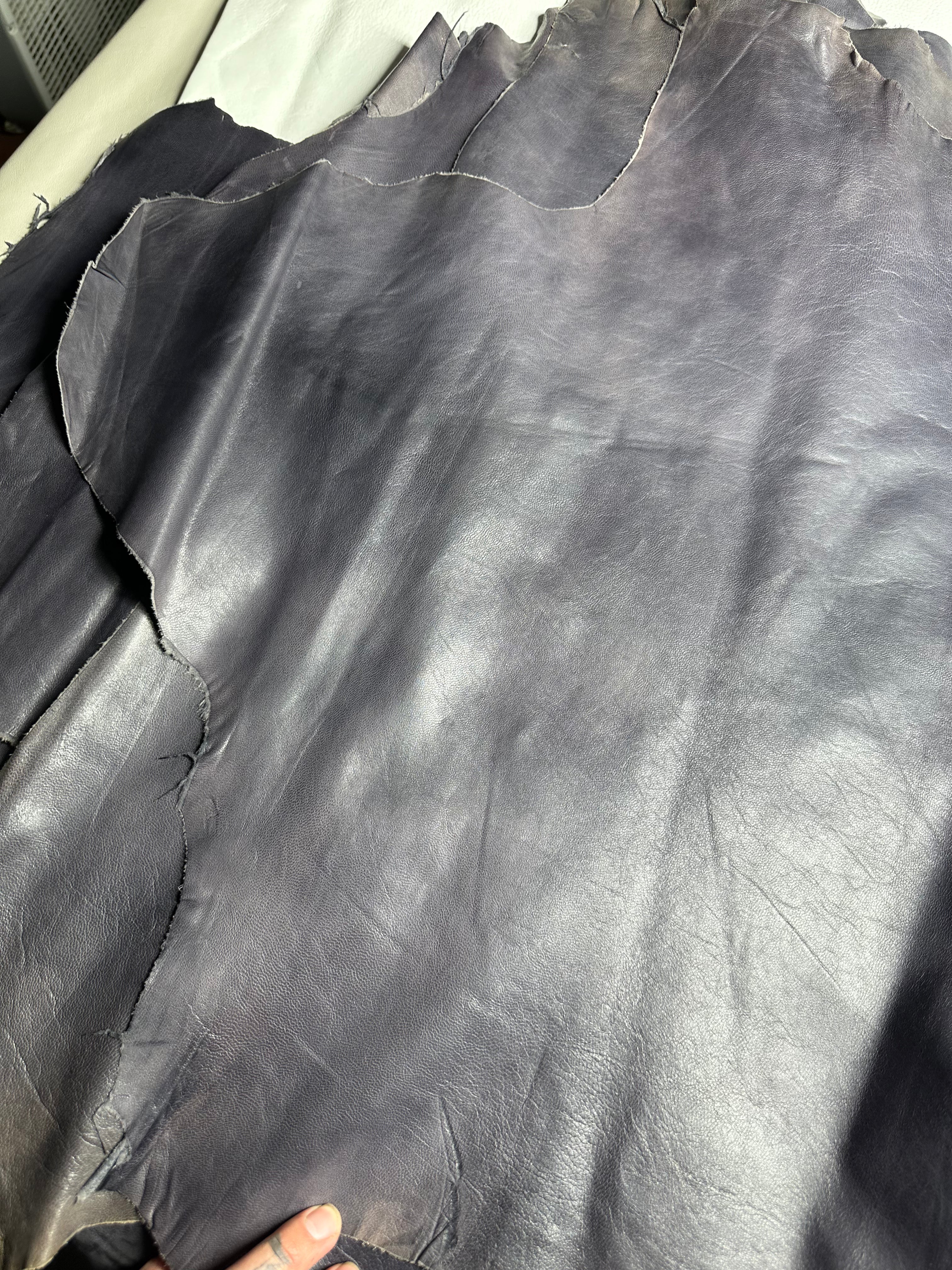 Lambskin Black Vintage Leather