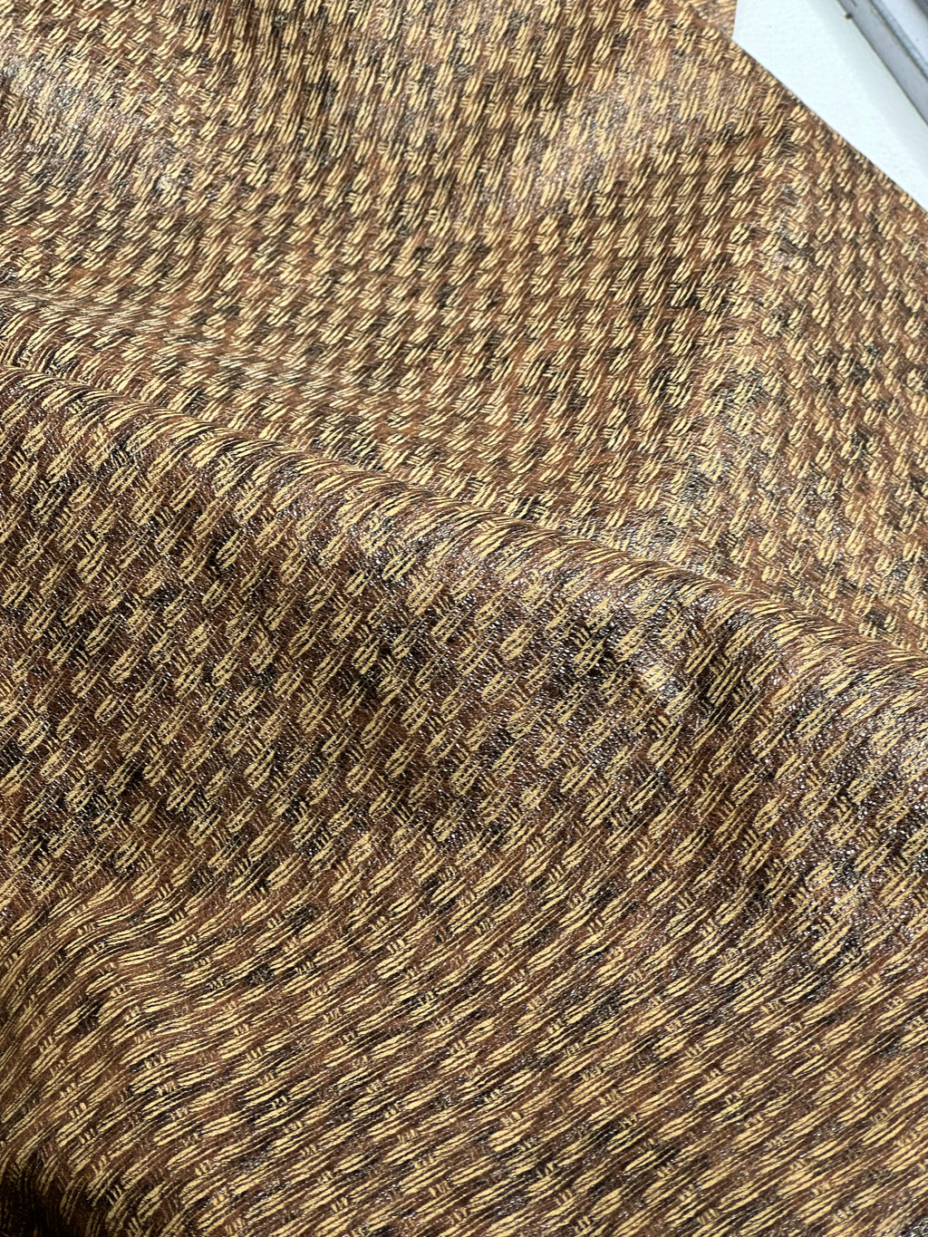 Cowhide pattern mou color Leather