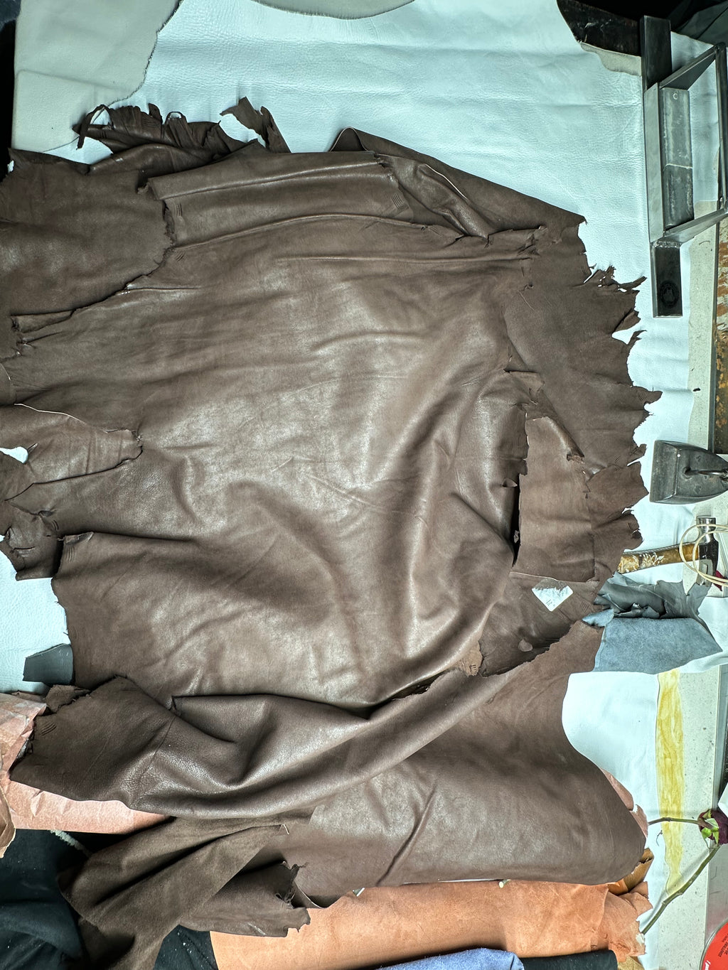 Lambskin Dark Sand Leather