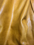 Lambskin Brown Mustard Leather