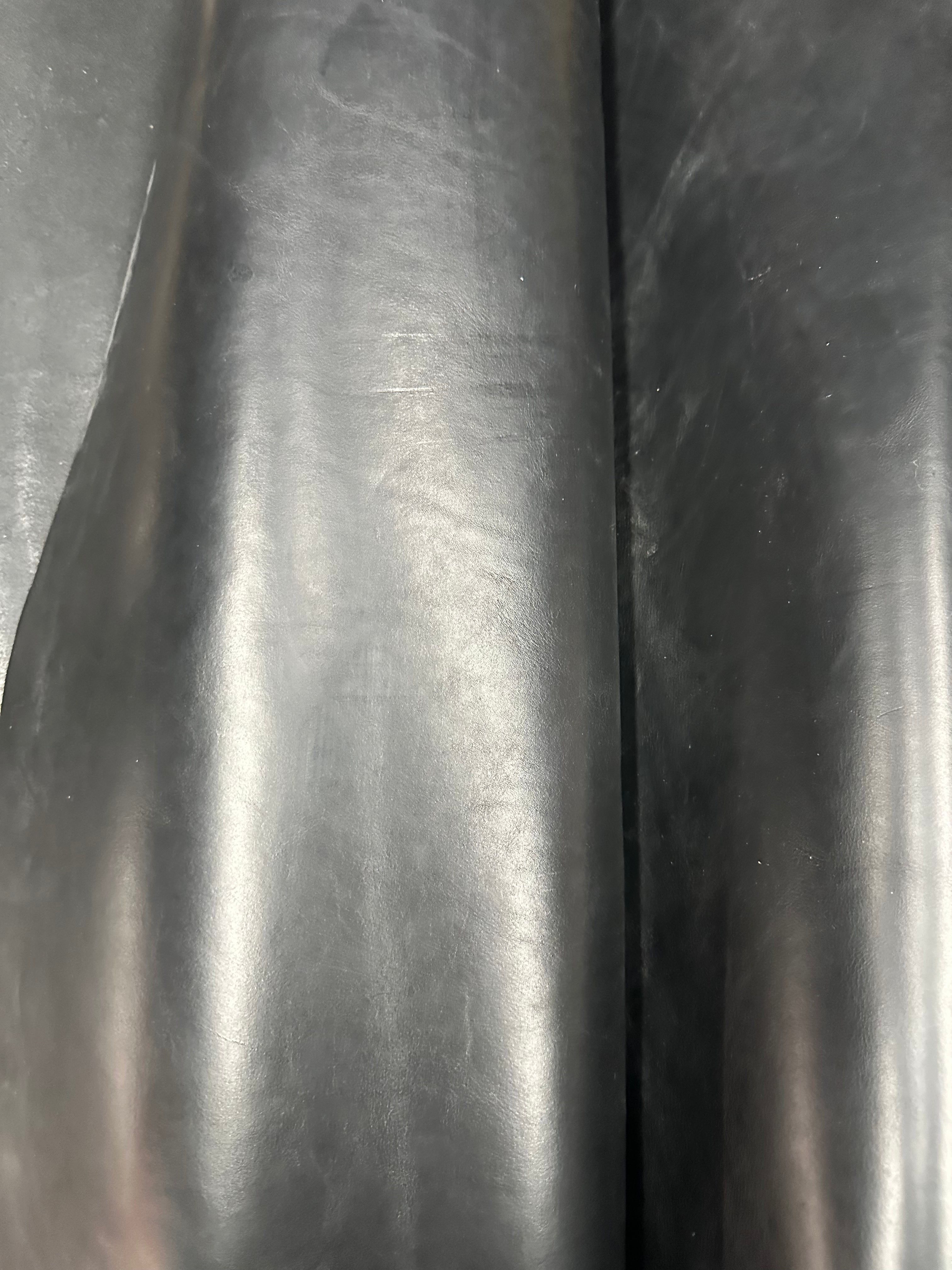 Cowhide Black Leather