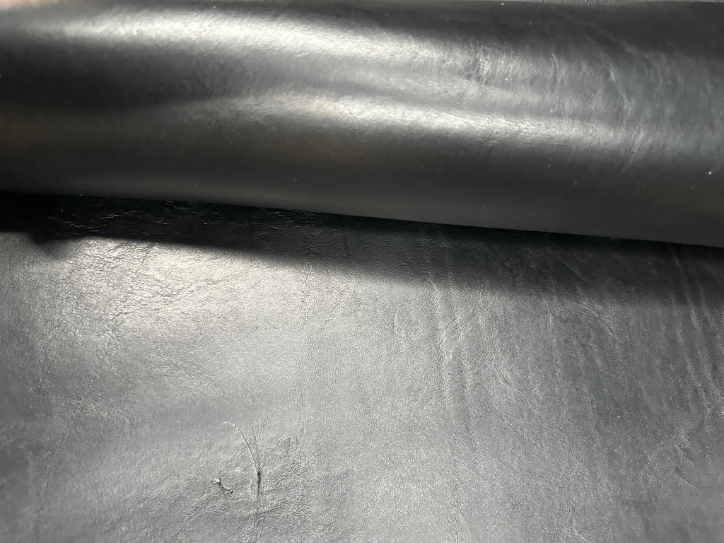 Cowhide Black Leather