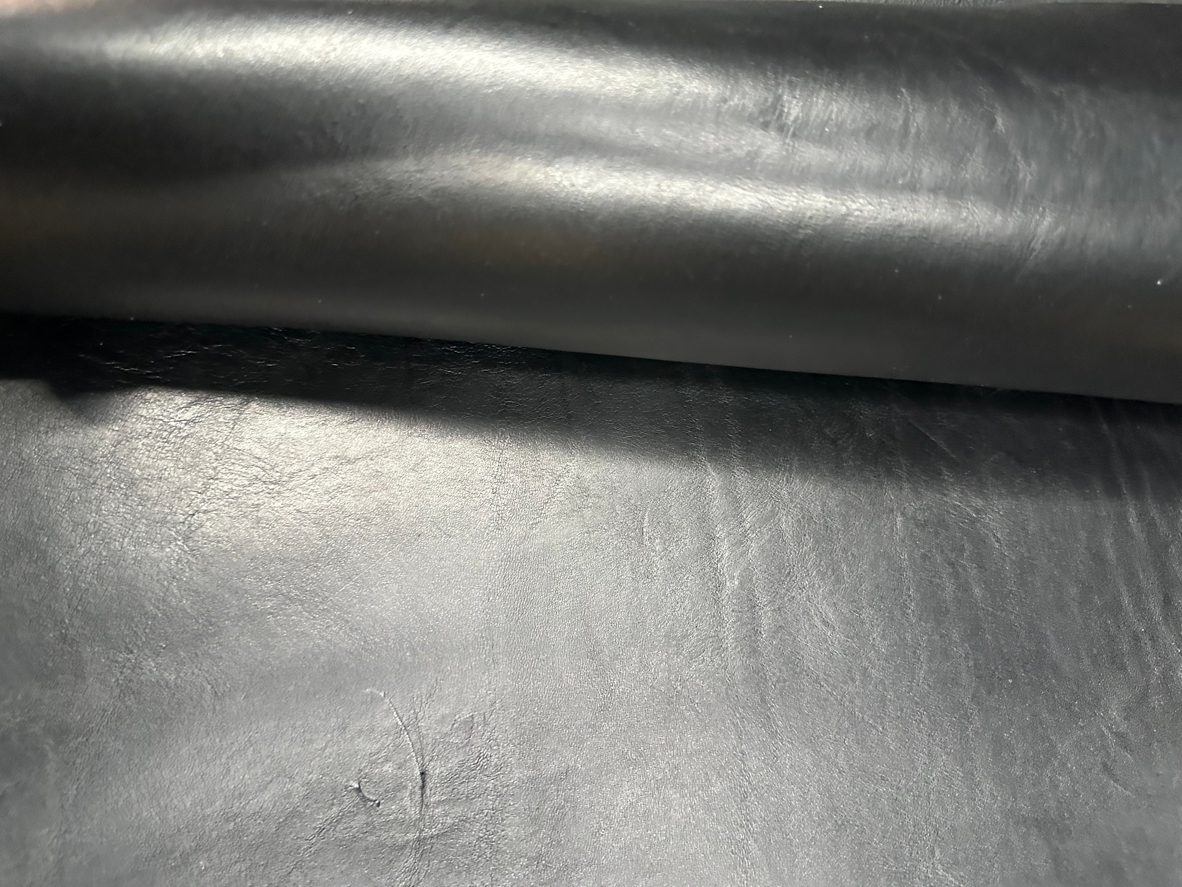 Cowhide Black Leather