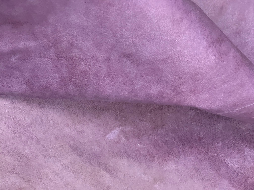 lambskin suede purple leather