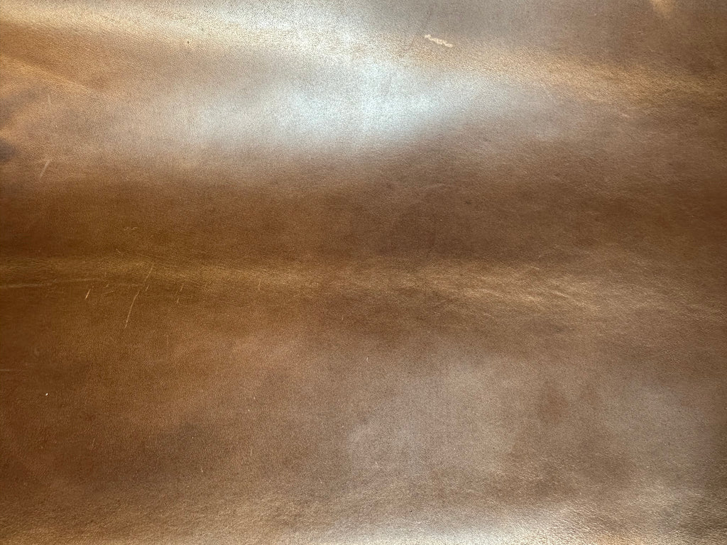 Lambskin brown leather