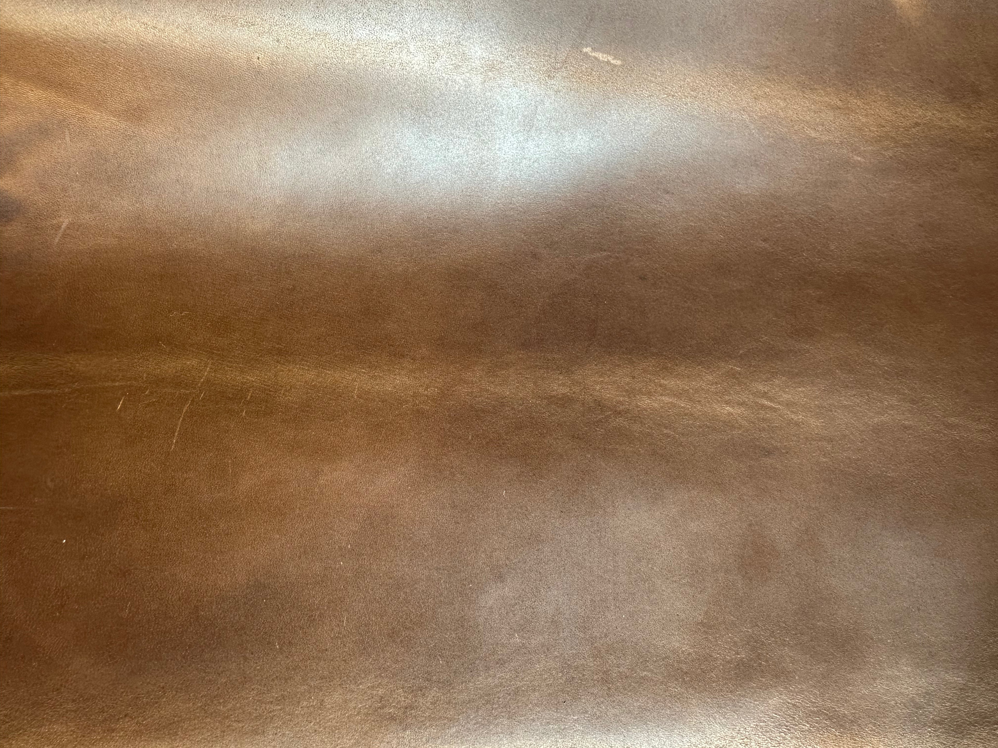 Lambskin brown leather