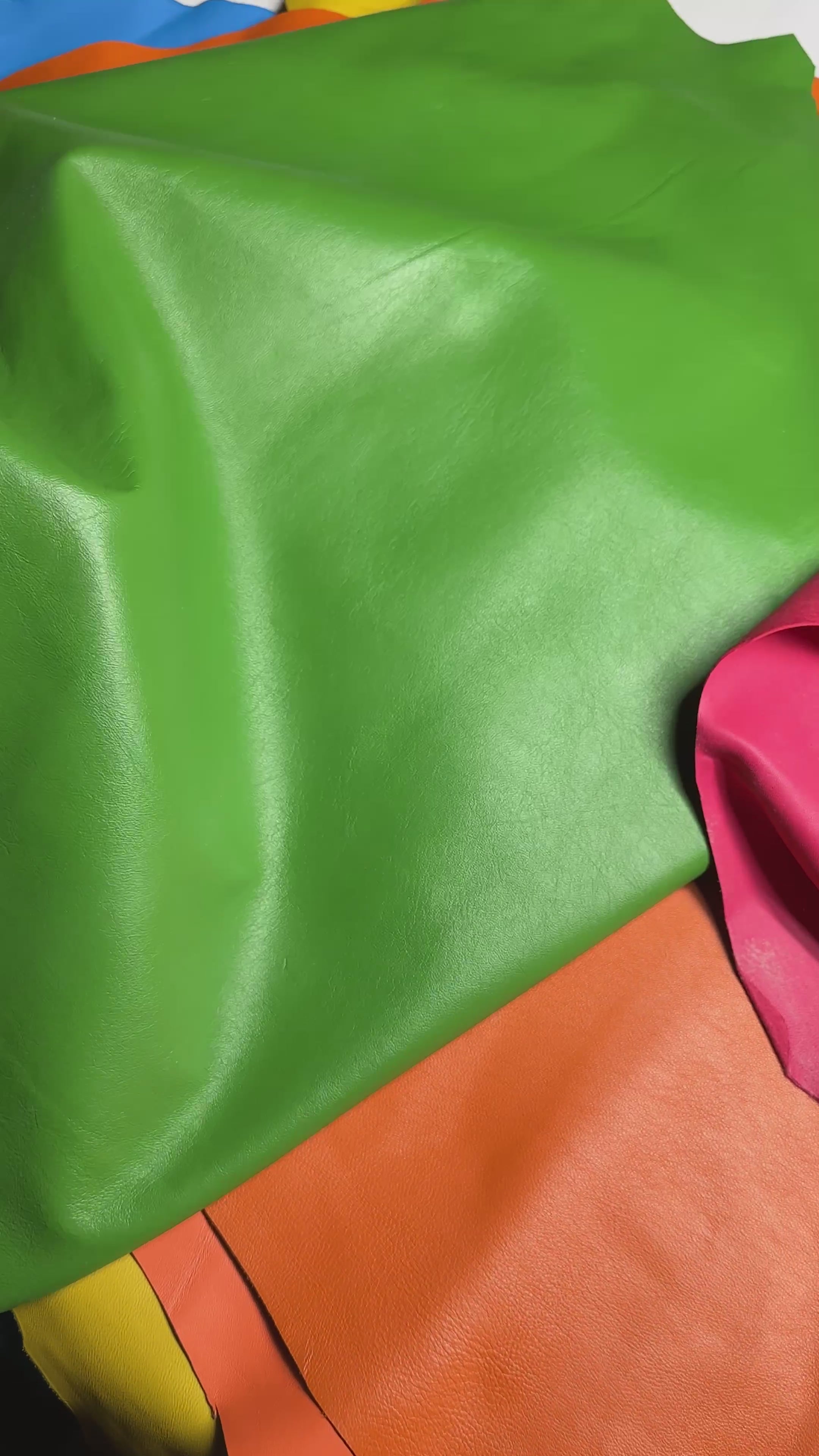 7 Different Colors Lambskin Leather