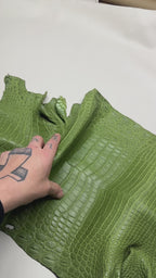 Croc Green Leather