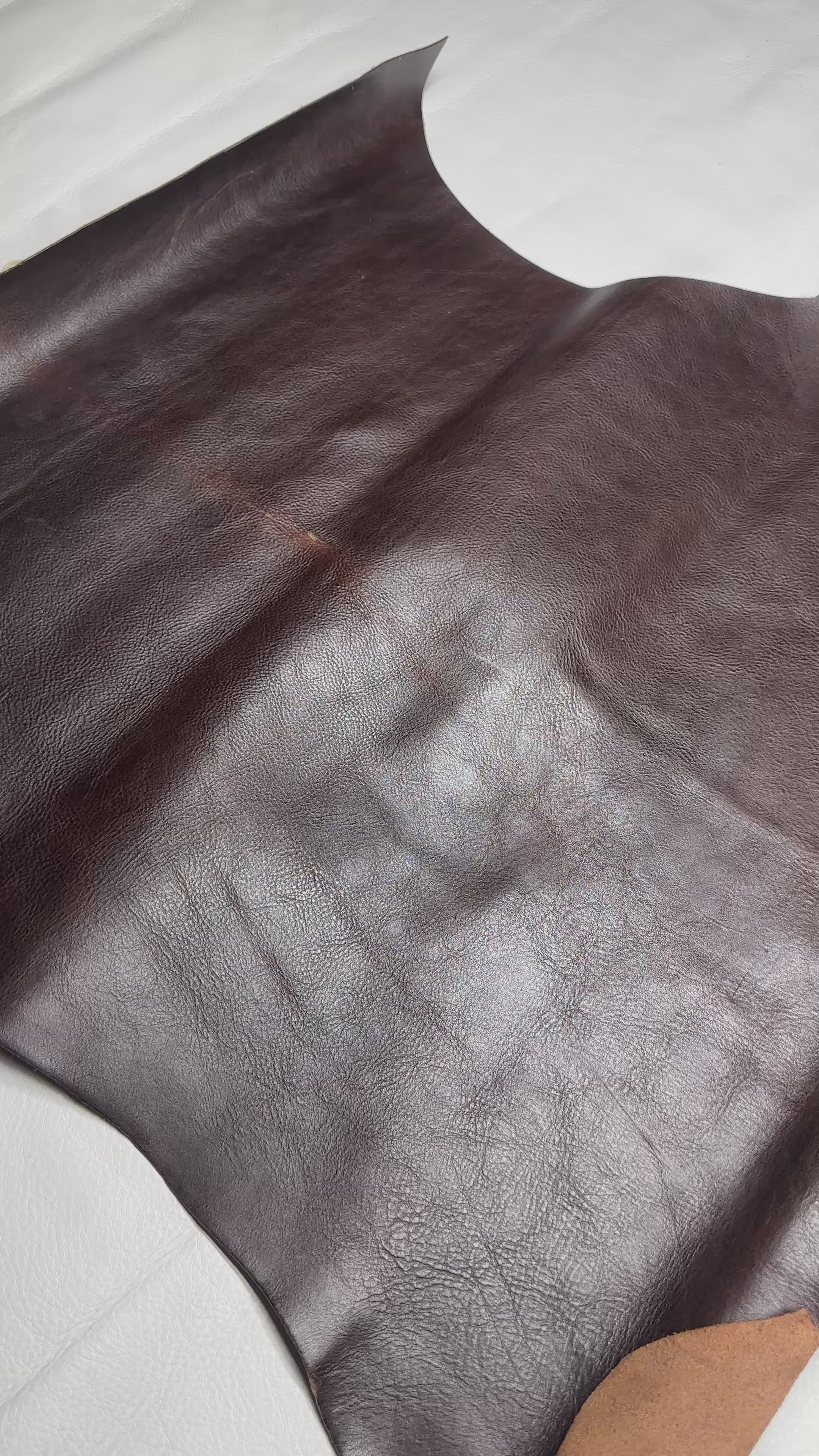 Cowhide Dark Brown Leather