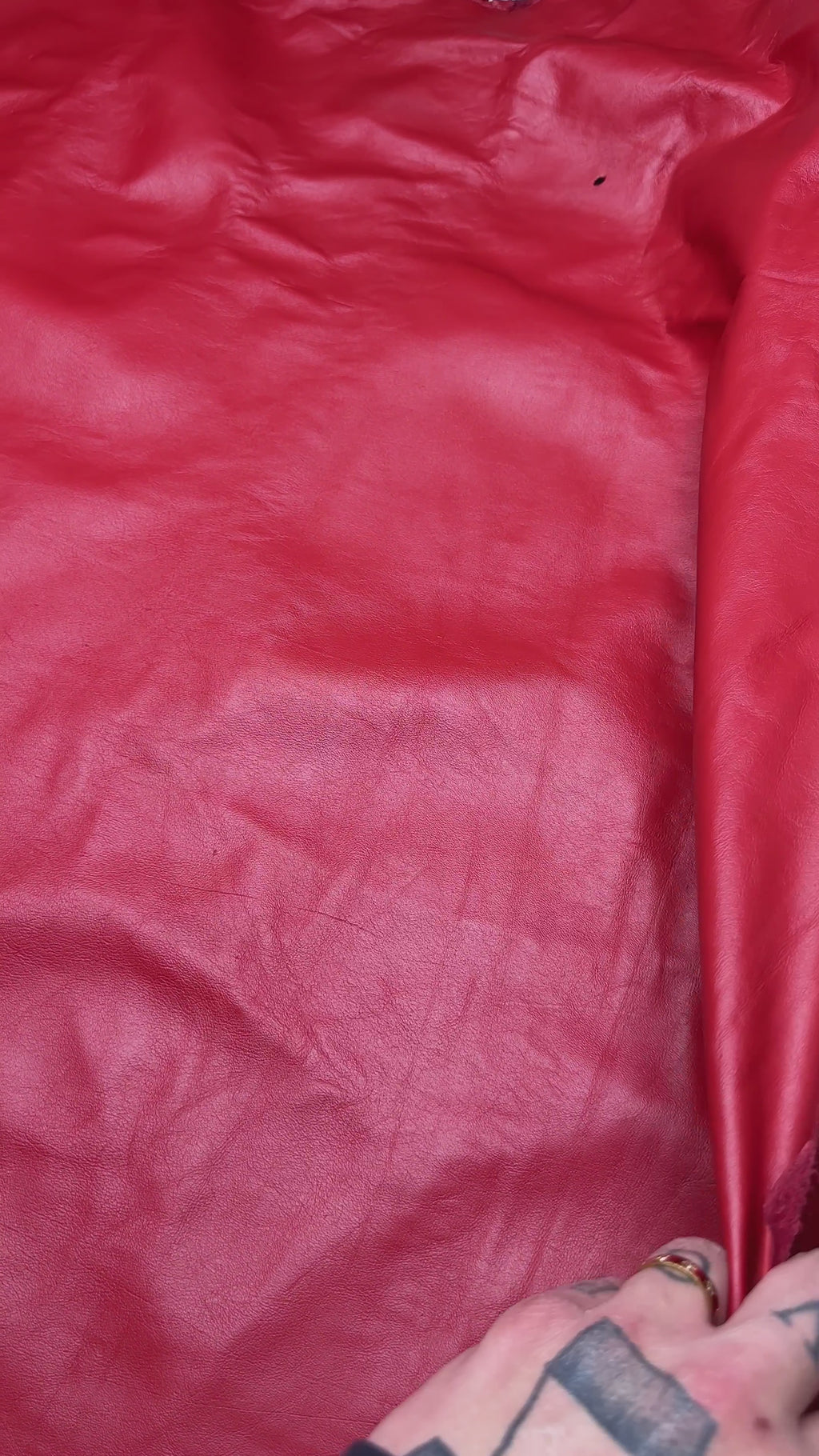 Cowhide RED Leather