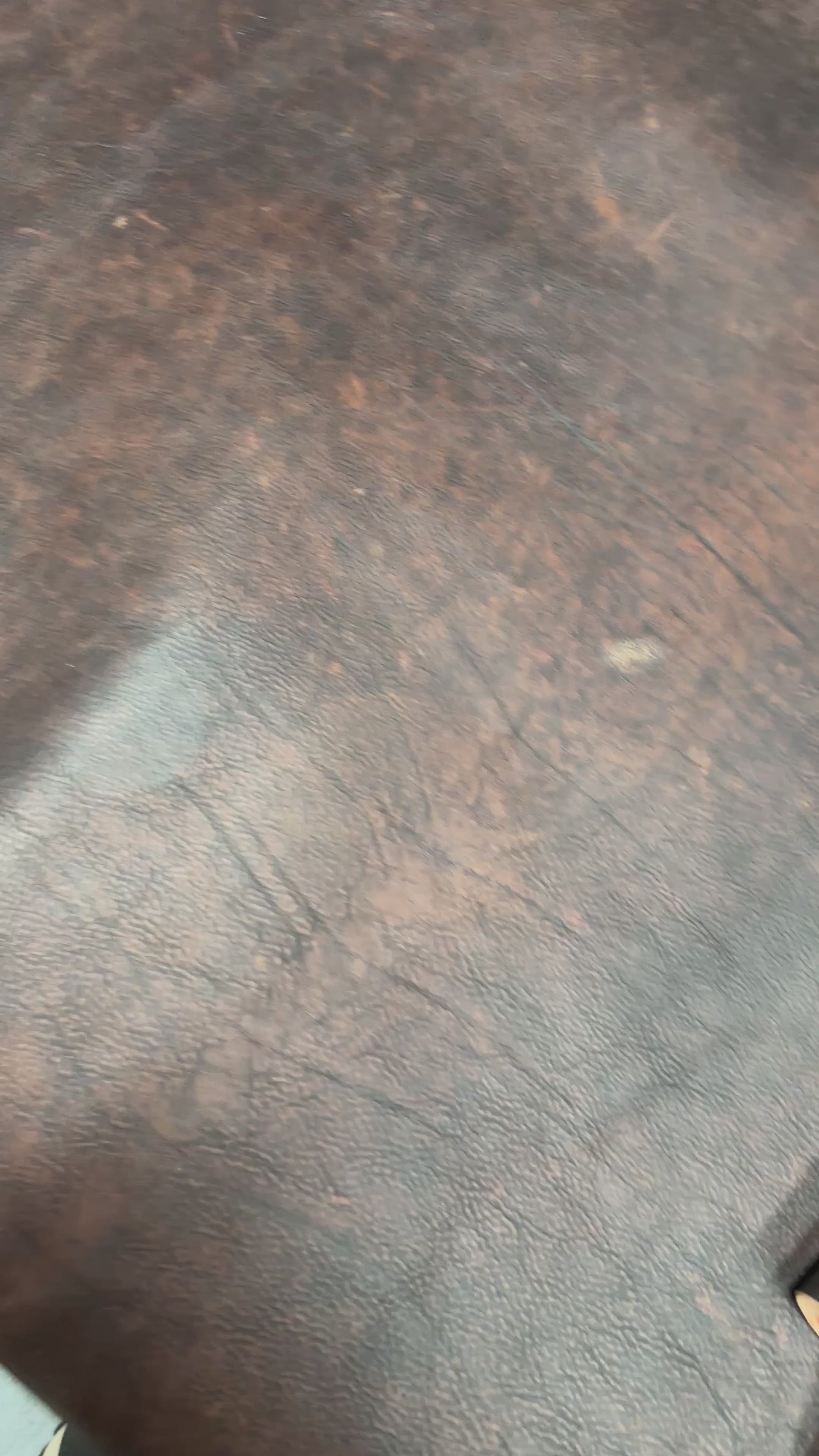 Cowhide brown vintage leather