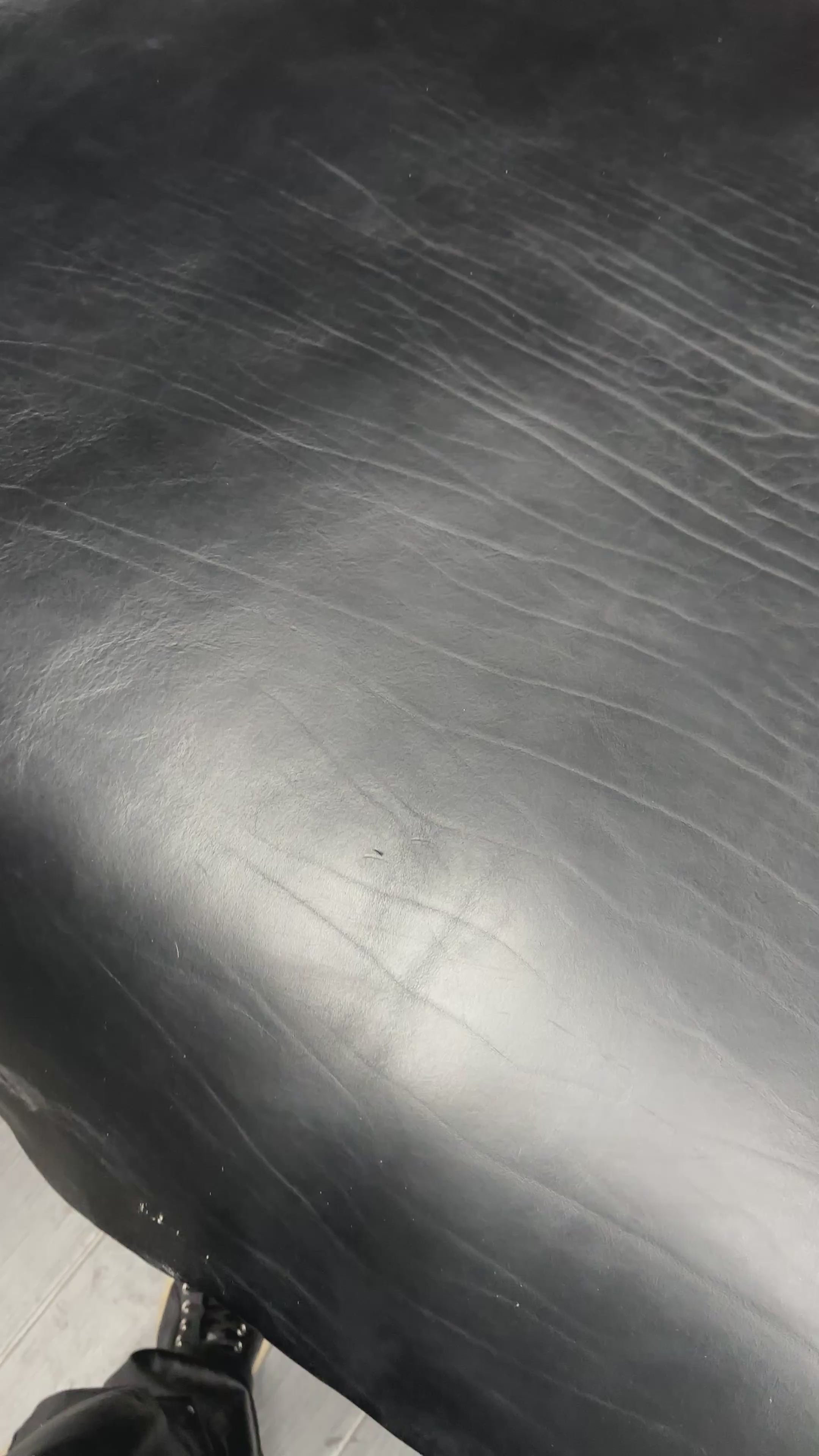 Cowhide Black Leather