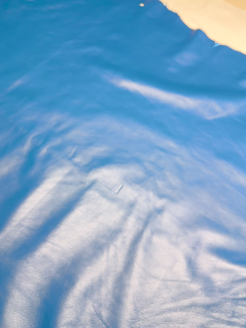 Cowhide Blue Leather