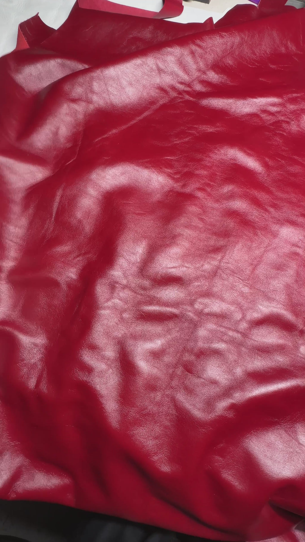 Cowhide RED Leather