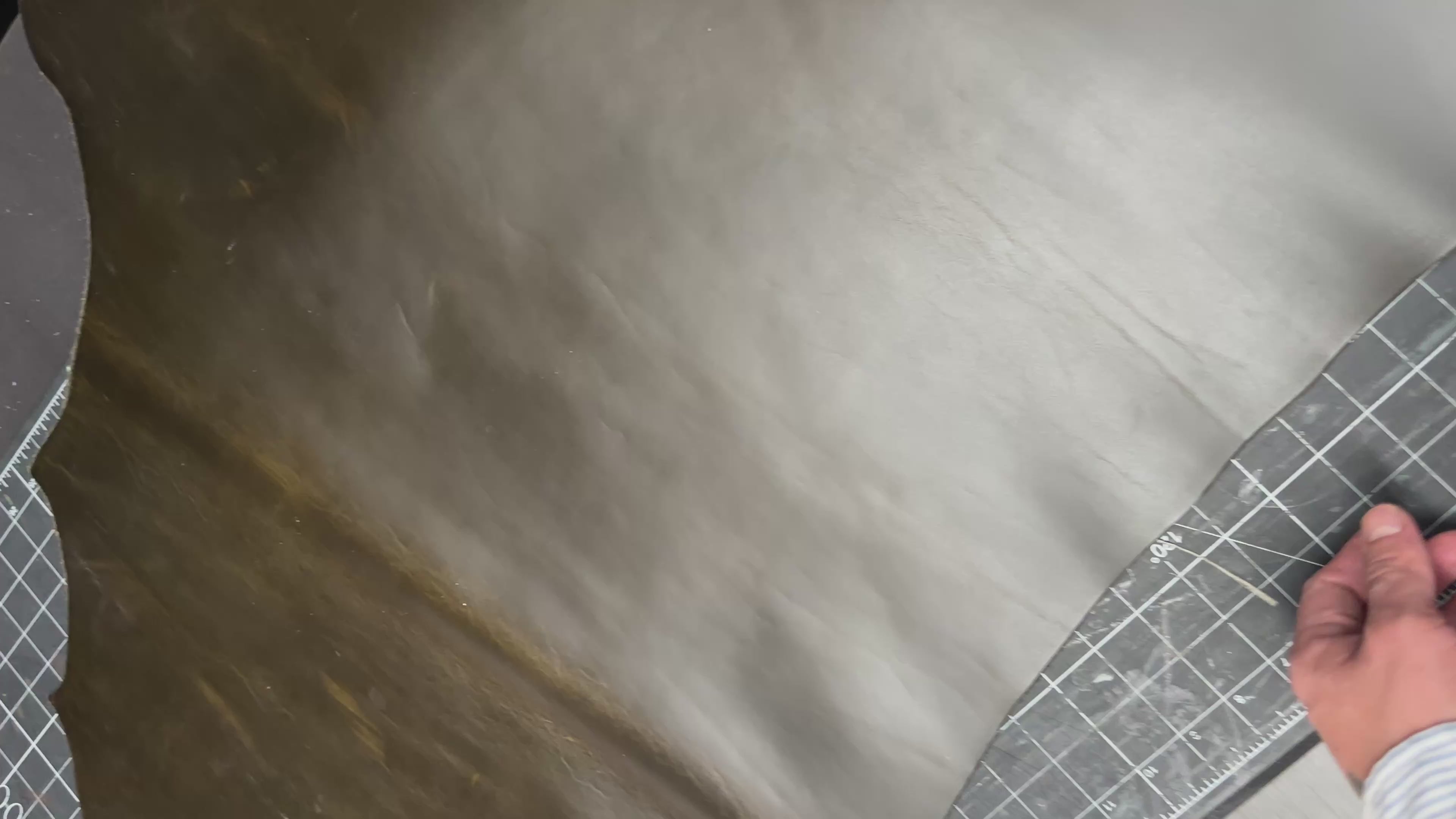 Cowhide Dark Olive Green Leather